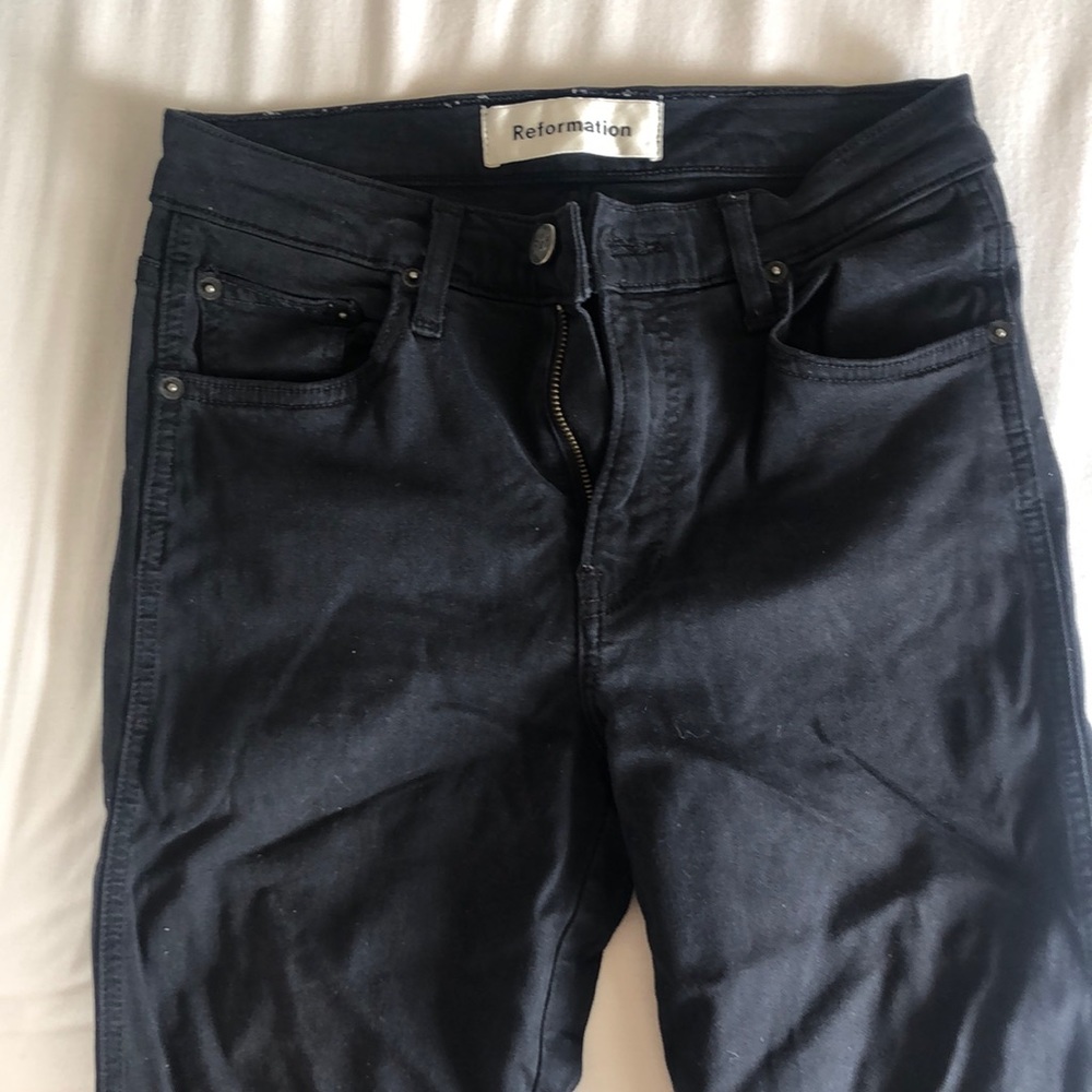 Réformation cropped jeans